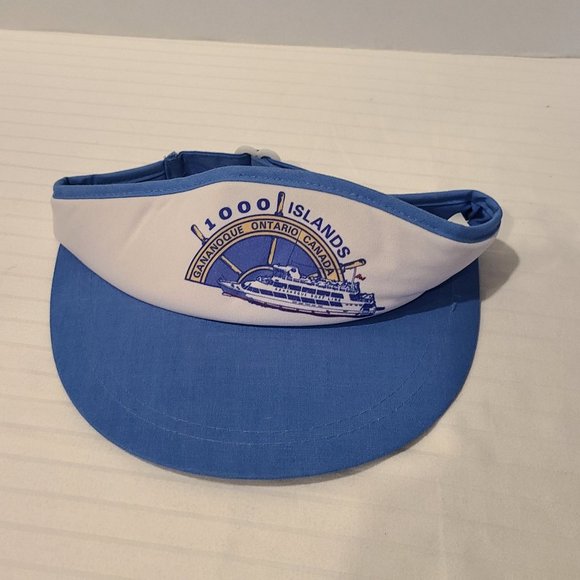 Accessories Vintage Visor Hat 100 Islands Adjustable Unisexgananoque Ontario Canadatours